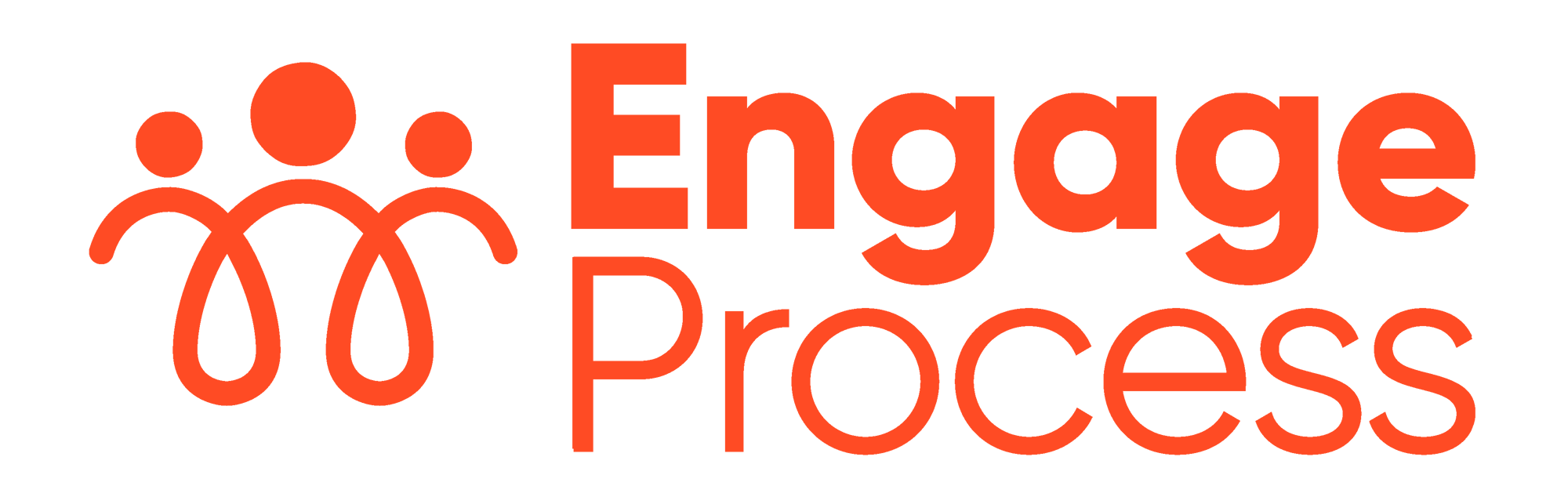 Logo stacked - orange